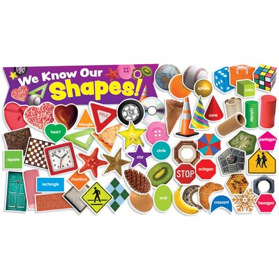 Teachers Friend Mini Bulletin Board Sets, Shapes in Photos