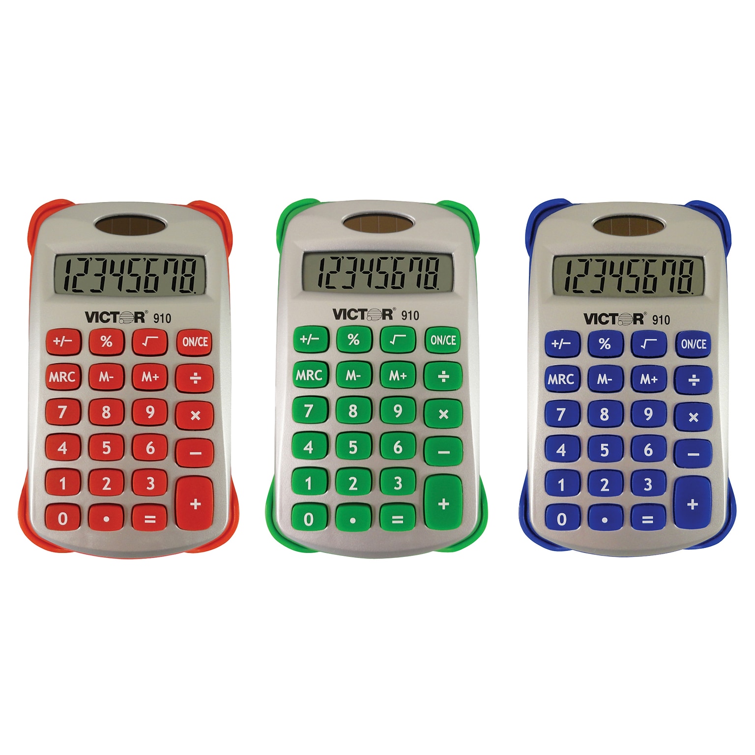 Victor® 8 Digit Handheld Calculator With Cover, Assorted (VCT910)