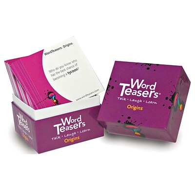 Word Teasers® Origins Flash Cards, Grade 4 -12, 150/Box