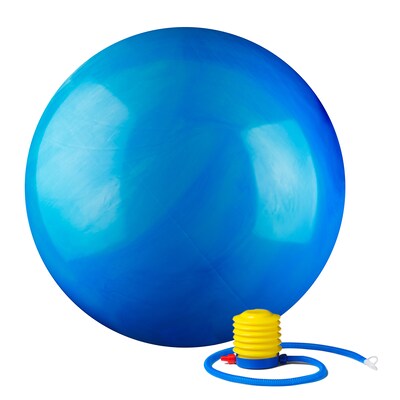 2000lbs Static Strength Exercise Stability Ball with Pump Multi-Colored, 75cm, Blue