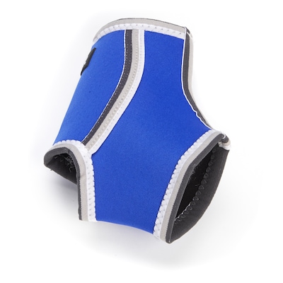 Breathable Lightweight Neoprene Ankle Compression Sleeve, Blue, Medium