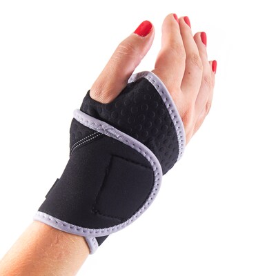 Lightweight and Breathable Neoprene Wrist Brace-Wrist Compression Sleeve, Black, Large