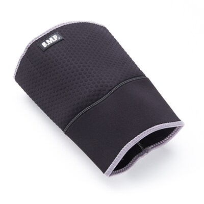 Black Mountain Products Extra Thick Warming Thigh Brace-Thigh Compression Sleeve, Black, Medium