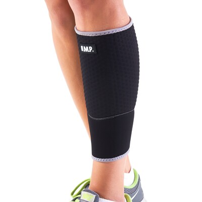 Extra Thick Warming Calf Compression Sleeve, Therapeutic Warming Sensation, Black, Medium