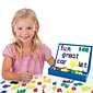 Junior Learning 6.5" x 6.5" Rainbow Phonics Magnetic Letters & Built-in Magnetic Board, Assorted Colors (JRL194)