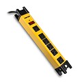 Forza Power Technologies 6-Outlet Heavy Duty Surge Protector, 2200W, Yellow, (FSP-806)