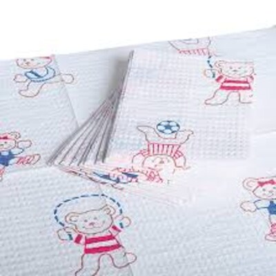 Graham Medical Towel, Activity Bear®, 13½" x 18", 2-Ply, 500/Case (196)