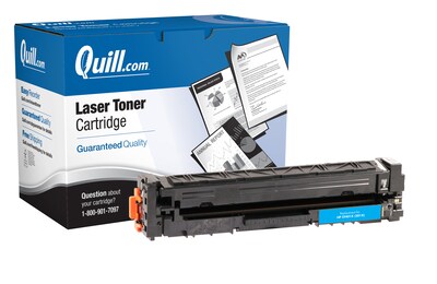 Quill Brand® HP 201 Remanufactured Cyan Laser Toner Cartridge, High Yield (CF401X) (Lifetime Warranty)