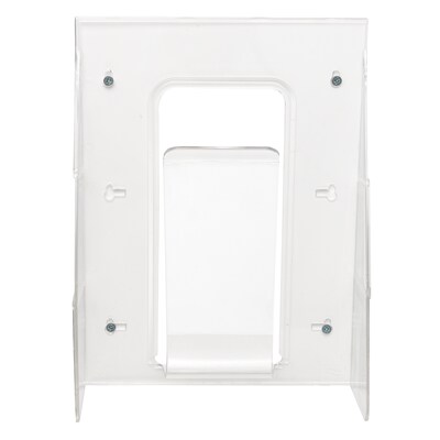 Deflecto Stand-Tall Literature Holder, 8.2" x 11.7", Vertical, Wall Mounted, Clear Plastic (55501)
