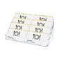 Deflecto 8-Compartment Business Card Desktop Holder, 400-Card Capacity, Clear (70801)