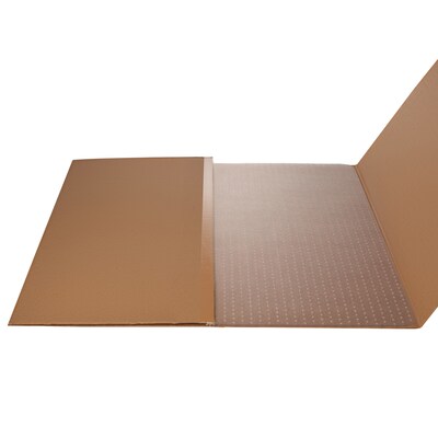 Deflect-O EconoMat 46" x 60'' Rectangular Chair Mat for Low-Pile Carpet, Vinyl (CM11442F)