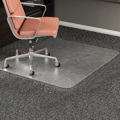 Deflect-O RollaMat Carpet Chair Mat, 46 x 60, Medium-Pile, Clear (CM15443F)