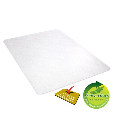 Deflect-O EconoMat 46" x 60" Rectangular Chair Mats for Bare Floors (CM21442F)