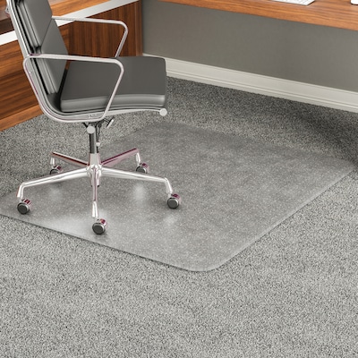 Deflect-O ExecuMat Carpet Chair Mat, 46 x 60, High-Pile, Clear (CM17443F)