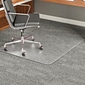 Deflect-O ExecuMat? Carpet Chair Mat, 46" x 60'', High-Pile, Clear (CM17443F)