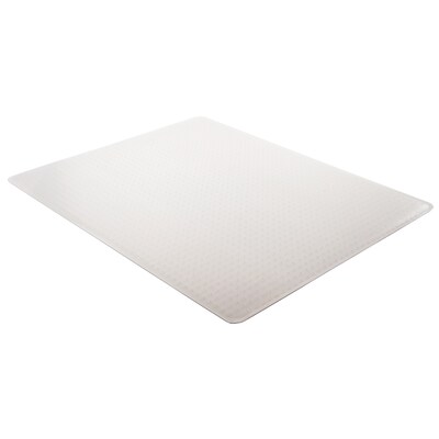 Deflect-O ExecuMat? Carpet Chair Mat, 46" x 60'', High-Pile, Clear (CM17443F)