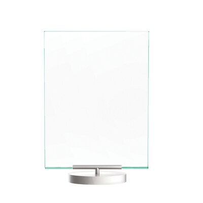 Deflect-O Superior Image Document Holder, 8.5" x 11", Vertical, Table Top, Silver/Clear Acrylic (691590)