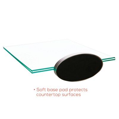 Deflect-O Superior Image Document Holder, 8.5" x 11", Vertical, Table Top, Silver/Clear Acrylic (691590)