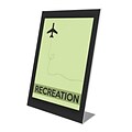 Deflecto® Superior Image® Black Border Sign Holder, Clear, 5 x 7 (69575)