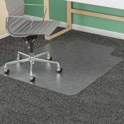 SuperMat™ Studded Beveled Mat for Medium Pile Carpet, 36 x 48, Clear