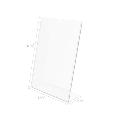 Deflecto® Superior Image® Slanted Sign Holder, 8.5" x 11" (DEF590101)