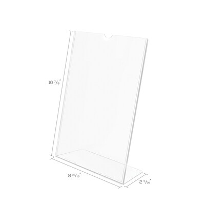 Deflect-O Document Holder, 8.5" x 11", Vertical, Table Top, Clear Plastic (DEF590101)