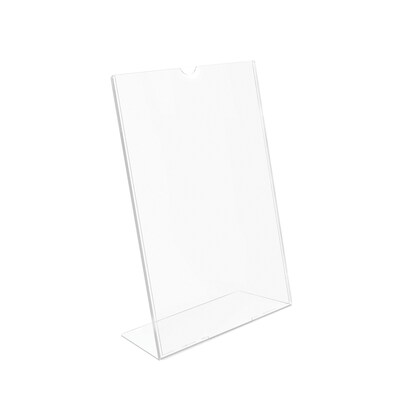 Deflect-O Document Holder, 8.5" x 11", Vertical, Table Top, Clear Plastic (DEF590101)