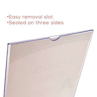 Deflect-O Document Holder, 8.5" x 11", Vertical, Table Top, Clear Plastic (DEF590101)