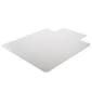 Deflect-O Carpet Chair Mat with Lip, 36" x 48'', Low-Pile, Clear (DEFCM13113COM)