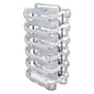 Deflecto Stackable Caddy Organizer with 3 Canisters, Clear (29003CR)