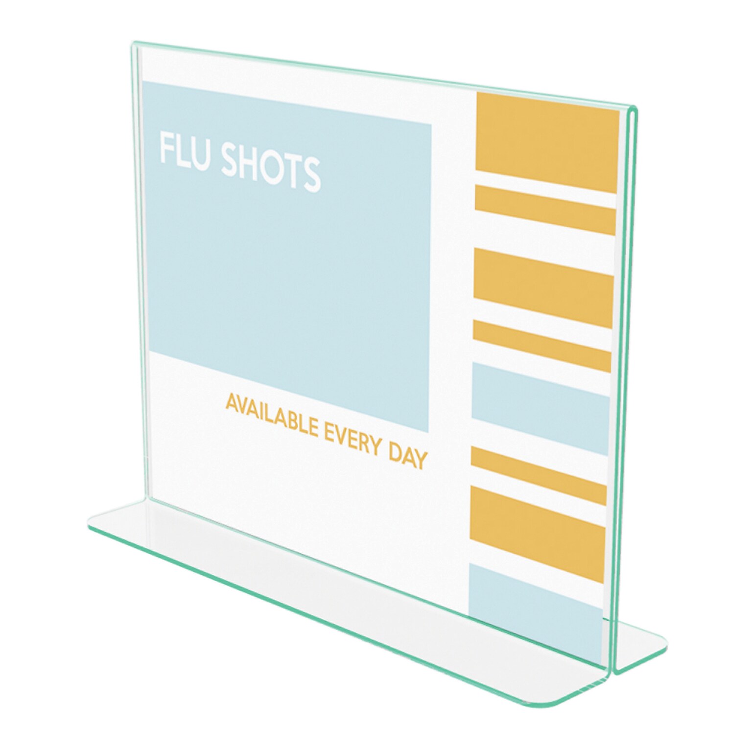 Defelcto Superior Image Document Holder, 8.5 x 11, Vertical, Table Top, Clear Acrylic (DEF5991890)