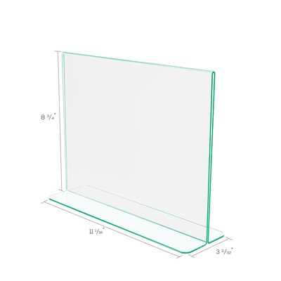 Defelcto Superior Image Document Holder, 8.5" x 11", Vertical, Table Top, Clear Acrylic (DEF5991890)