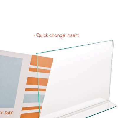Defelcto Superior Image Document Holder, 8.5" x 11", Vertical, Table Top, Clear Acrylic (DEF5991890)