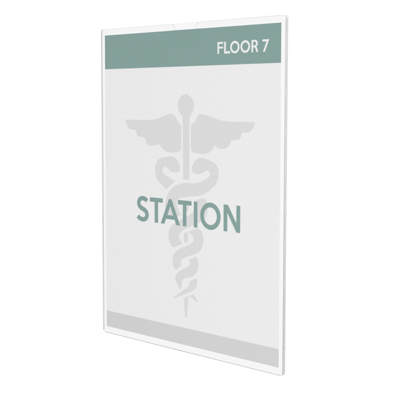 Deflecto Superior Image Document Holder, 8.5 x 11, Vertical, Wall Mounted, Clear Plastic (DEF588601)
