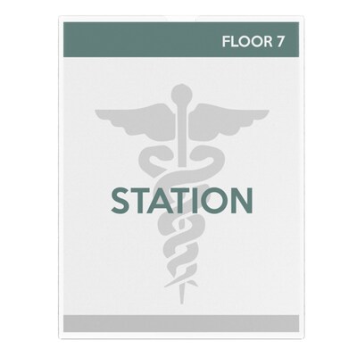 Deflecto Superior Image Document Holder, 8.5" x 11", Vertical, Wall Mounted, Clear Plastic (DEF588601)