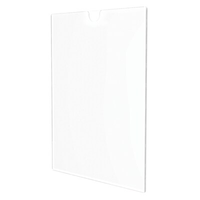Deflect-O Superior Image Cubicle Sign Holder, 8.5" x 11", Clear Plastic (DEF588601)