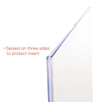 Deflecto Superior Image Document Holder, 8.5" x 11", Vertical, Wall Mounted, Clear Plastic (DEF588601)