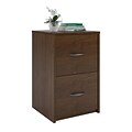 Ameriwood Home Core 2 Drawer File Cabinet, Medium Brown (9524328PCOM)