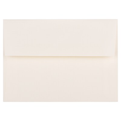 JAM Paper® A6 Strathmore Invitation Envelopes, 4.75 x 6.5, Natural White Laid, 25/Pack (29376)