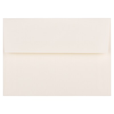 JAM Paper® A6 Strathmore Invitation Envelopes, 4.75 x 6.5, Natural White Laid, 25/Pack (29376)