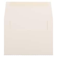 JAM Paper A6 Strathmore Invitation Envelopes, 4.75 x 6.5, Natural White Wove, 50/Pack (30243I)