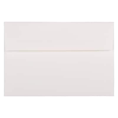 JAM Paper A8 Strathmore Invitation Envelopes, 5.5 x 8.125, Bright White Laid, 25/Pack (33028)