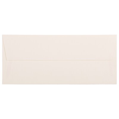 JAM Paper Strathmore #10 Business Envelope, 4 1/8 x 9 1/2, Natural White Wove, 1000/Carton (34992B