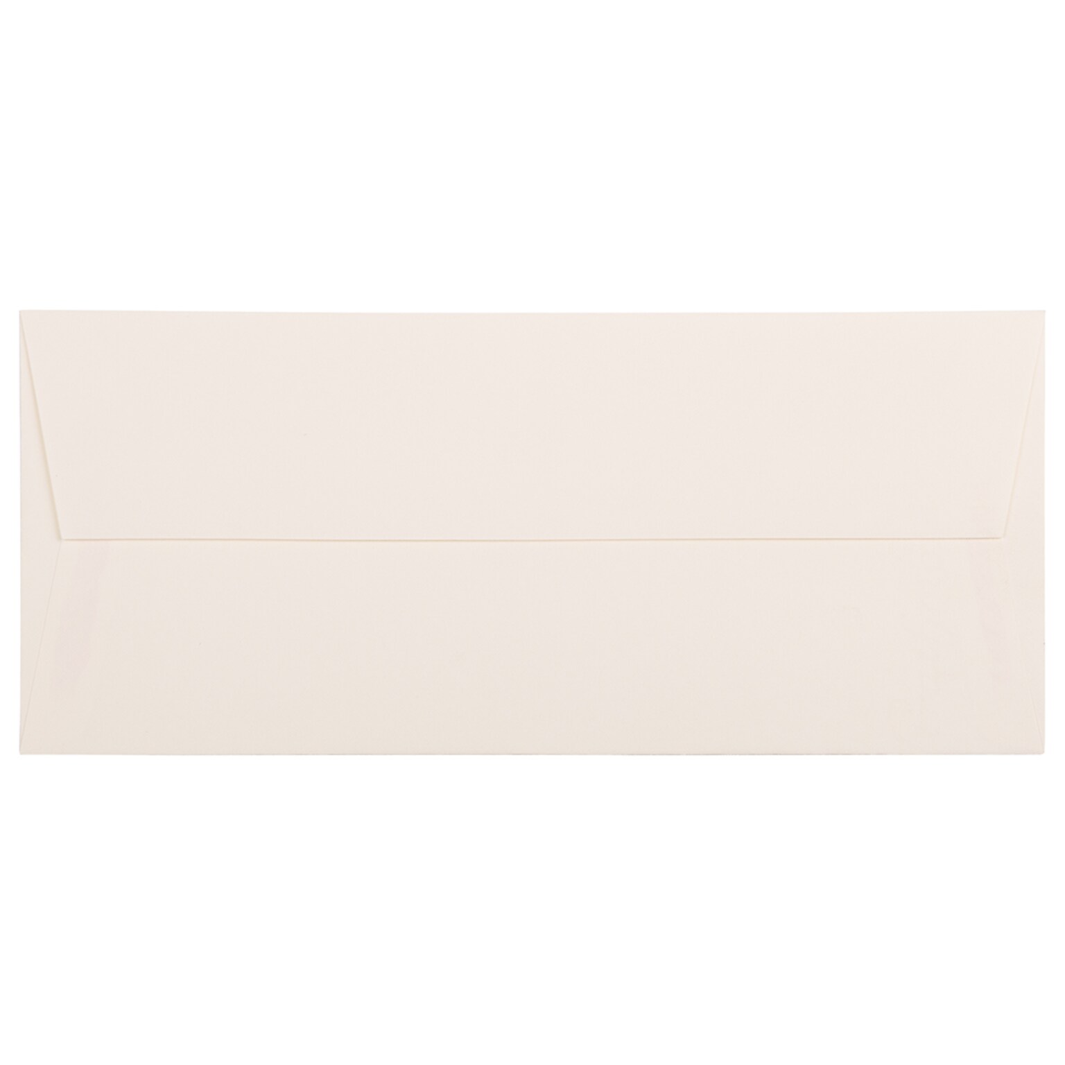 JAM Paper Strathmore Open End #10 Business Envelope, 4 1/8 x 9 1/2, Natural White Wove, 500/Pack (34992H)