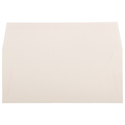 JAM Paper Strathmore #10 Business Envelope, 4 1/8 x 9 1/2, Natural White Wove, 25/Pack (34992)