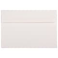 JAM Paper A8 Strathmore Invitation Envelopes, 5.5 x 8.125, Bright White Linen, 25/Pack (40934)