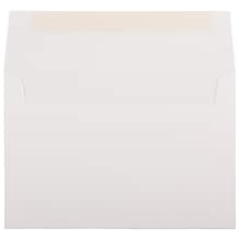 JAM Paper A8 Strathmore Invitation Envelopes, 5.5 x 8.125, Bright White Linen, 25/Pack (40934)