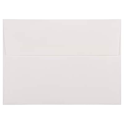 JAM Paper® A7 Strathmore Invitation Envelopes, 5.25 x 7.25, Bright White Pinstripe, Bulk 1000/Carton (43420B)