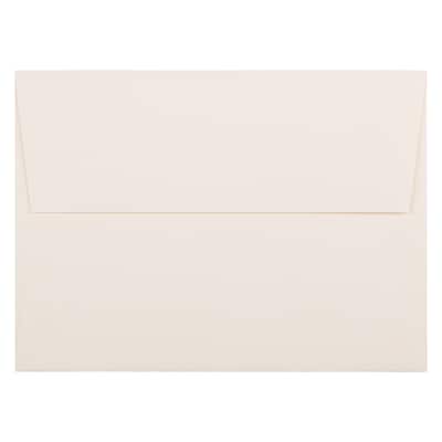 JAM Paper A7 Strathmore Invitation Envelopes, 5.25 x 7.25, Natural White Wove, 25/Pack (44507)