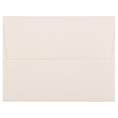 JAM Paper® A2 Strathmore Invitation Envelopes, 4.375 x 5.75, Natural White Pinstripe, 25/Pack (50170